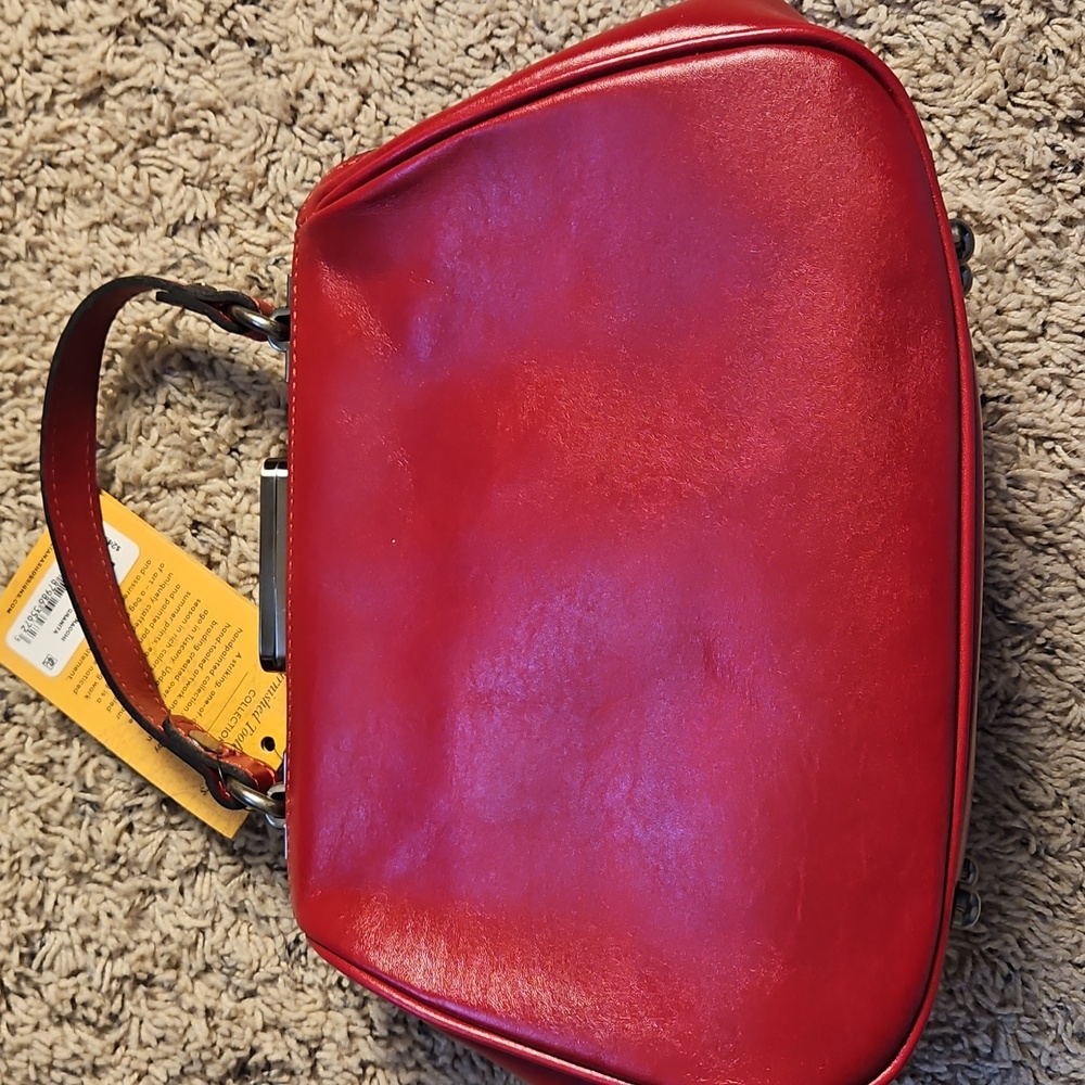 New NWT Patricia Nash Gracchi Satchel Leather Handbag Purse - Picture 3 of 6